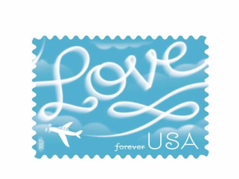 Love Skywriting 2017 Forever Stamps — Love Series, First-Class Postage