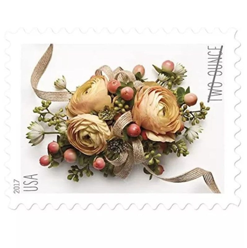Celebration Corsage 2017 Two-Ounce Stamps — Wedding Mail Rate (Not a Forever Stamp)