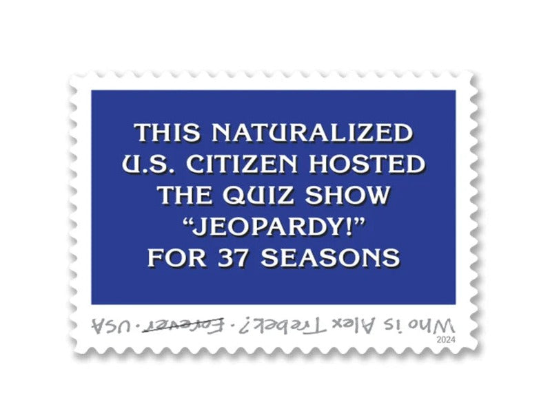 Alex Trebek 2024 Forever Stamps — Jeopardy! Host Commemorative, First-Class Postage
