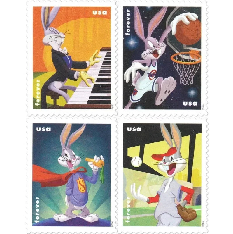 Bugs Bunny 2020 Forever Stamps — 80th Anniversary, Panes of 20