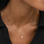 Pear Cut Diamond Pendant Necklace 14k Gold - Oline