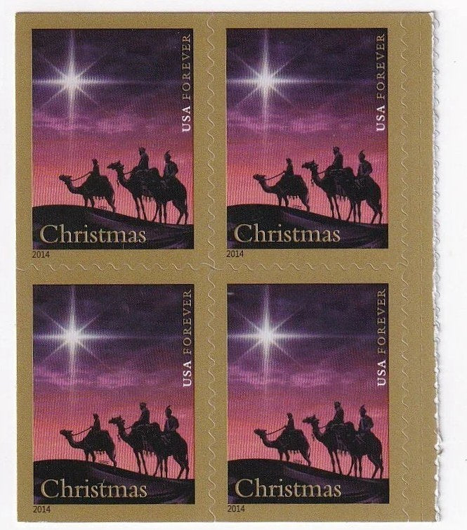 Christmas Magi 2014 Forever Stamps — Holiday Celebrations Series