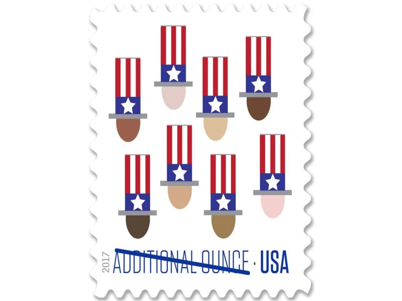 Uncle Sam's Hat 2017 Additional Ounce Stamps — Patriotic Issue (Not a Forever Stamp)