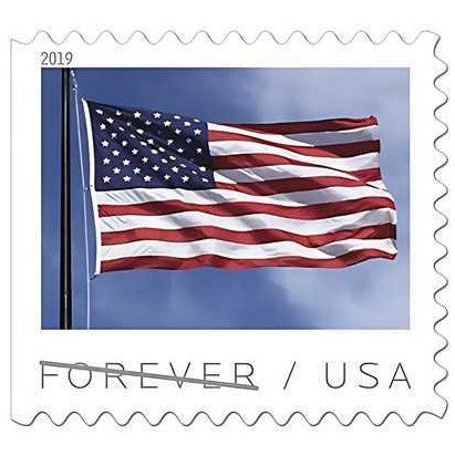 2019 U.S. Flag Forever Stamps — Double-Sided Booklet of 20, First-Class Postage