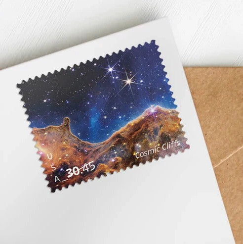 Cosmic Cliffs 2024 $30.45 Stamps — Priority Mail Express Rate (Not a Forever Stamp)