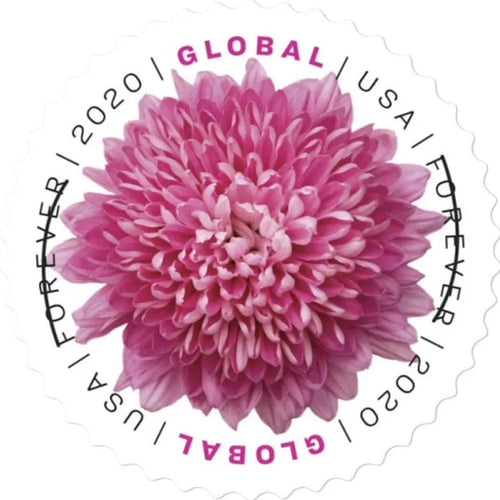 Chrysanthemum 2020 Global Forever Stamps — International Rate, Pane of 10