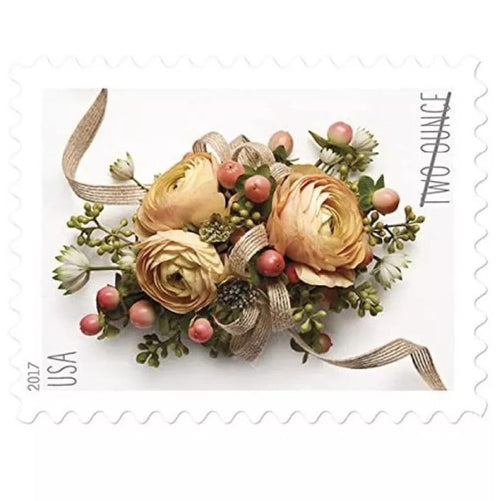 Celebration Corsage 2017 Two-Ounce Stamps — Wedding Mail Rate (Not a Forever Stamp)