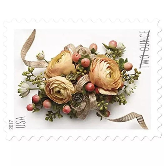 Celebration Corsage 2017 Two-Ounce Stamps — Wedding Mail Rate (Not a Forever Stamp)