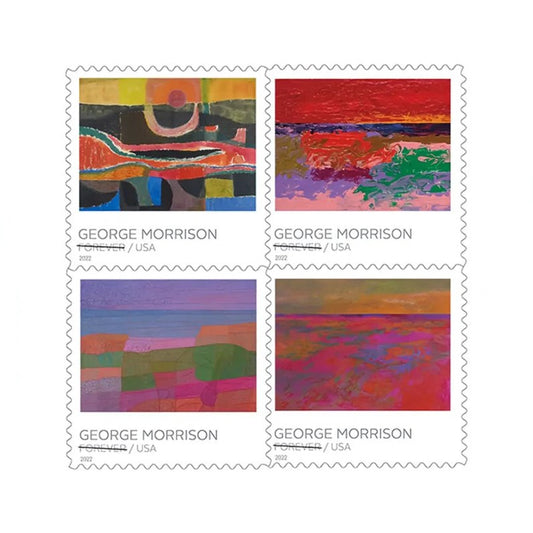 George Morrison 2022 Forever Stamps — Native American Modernism, First-Class Postage