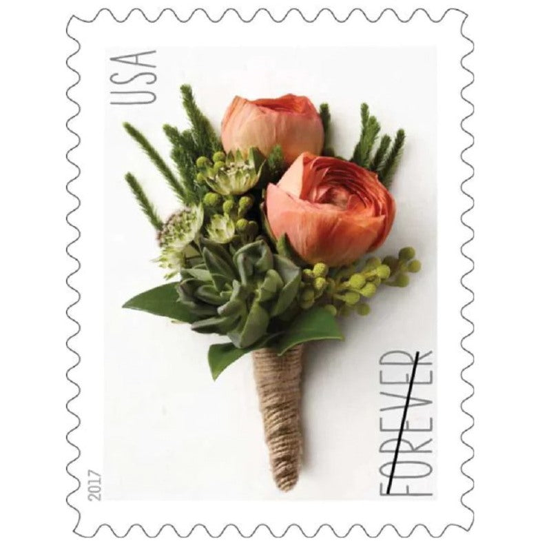 Boutonniere 2017 Forever Stamps — Wedding and Formal Occasion Postage