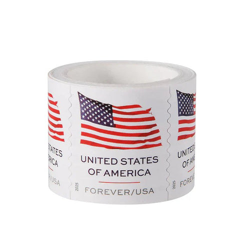 2025 U.S. Flag Forever Stamps — Coil Roll, First-Class Postage