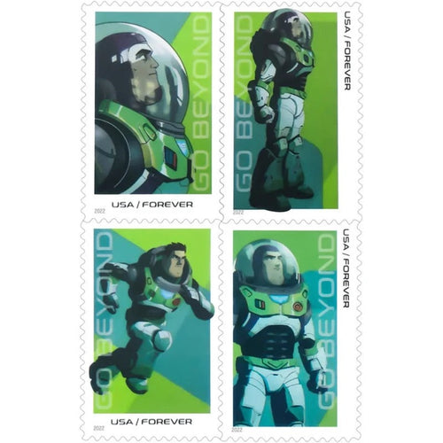 Go Beyond: Buzz Lightyear 2022 Forever Stamps — Pop Culture Series, Panes of 20
