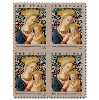 Florentine Madonna and Child 2016 Forever Stamps — Renaissance Art Collection
