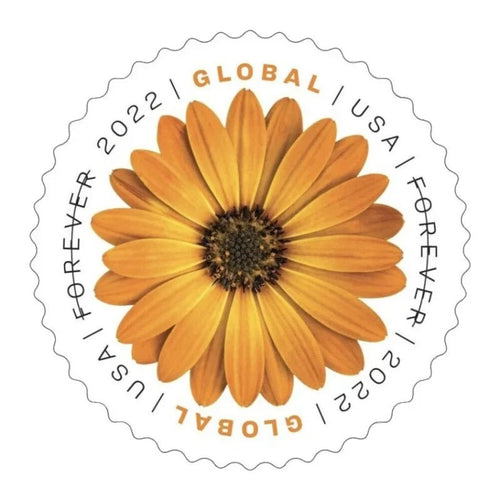 African Daisy 2022 Global Forever Stamps — International Rate, Panes of 10