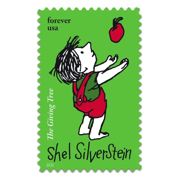 Shel Silverstein 2022 Forever Stamps — The Giving Tree Tribute, Panes of 20