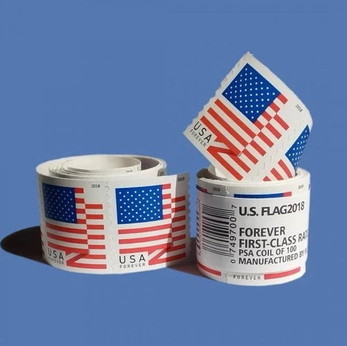 2018 U.S. Flag Forever Stamps — Coils of 100, First-Class Postage