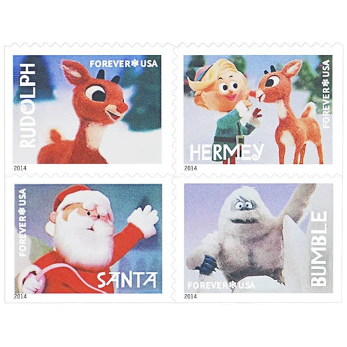 Rudolph the Red-Nosed Reindeer 2014 Forever Stamps — 50th Anniversary Booklet