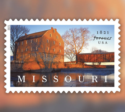 Missouri Statehood 2021 Forever Stamps — Bicentennial, Bollinger Mill Design