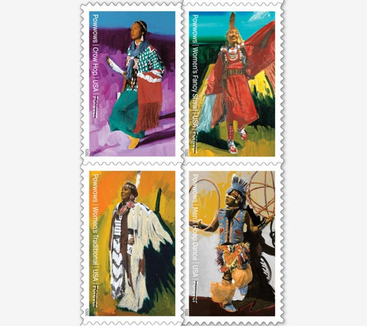 Powwows 2025 Forever Stamps — Native American Cultural Heritage, First-Class Postage