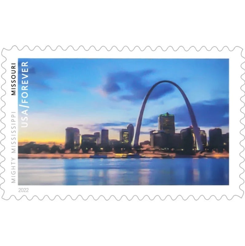 Mighty Mississippi 2022 Forever Stamps — Ten River Views, Panes of 10