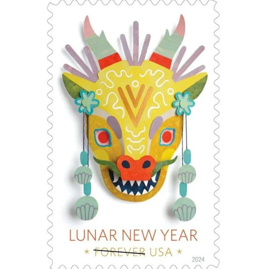 Lunar New Year 2024 Forever Stamps — Year of the Dragon, First-Class Postage
