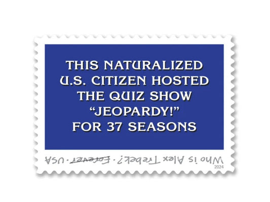 Alex Trebek 2024 Forever Stamps — Jeopardy! Host Commemorative, First-Class Postage