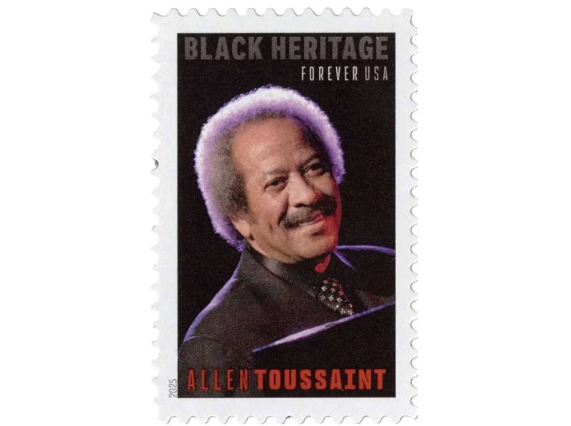 Allen Toussaint 2025 Forever Stamps — Black Heritage Series, First-Class Postage