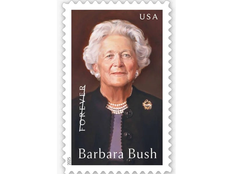 Barbara Bush 2025 Forever Stamps — Commemorative Issue, First-Class Postage