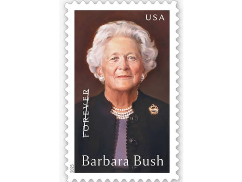 Barbara Bush 2025 Forever Stamps — Commemorative Issue, First-Class Postage