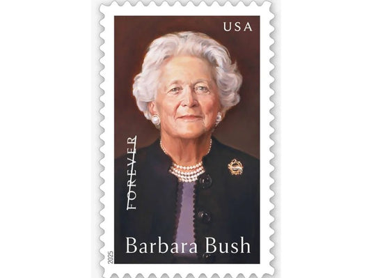 Barbara Bush 2025 Forever Stamps — Commemorative Issue, First-Class Postage
