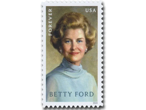Betty Ford 2024 Forever Stamps — Commemorative Collection Pane of Four