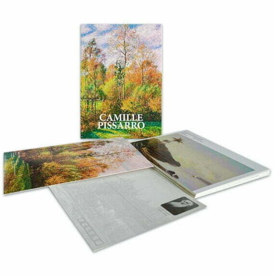 pre-stamped postcard, Camille Pissarro design
