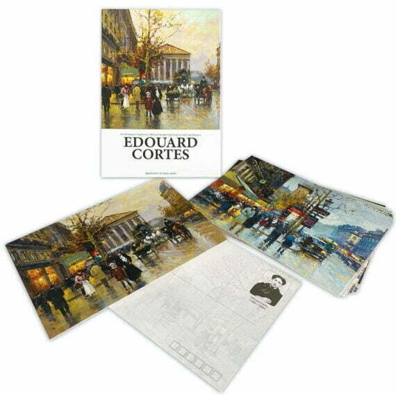pre-stamped postcard, Edouard Cortes design