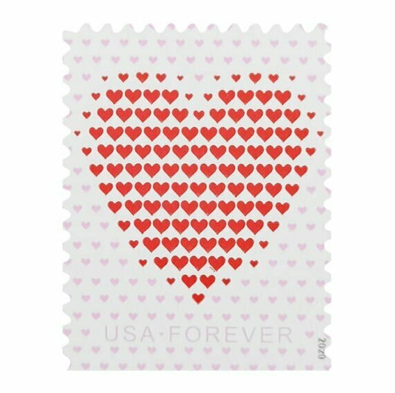 Made of Hearts Forever stamp