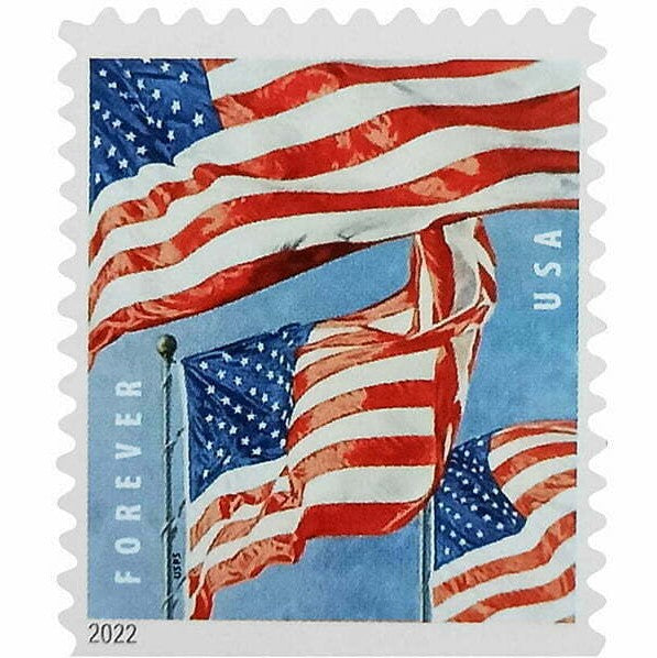 US Flag Forever stamps, sheet of 20