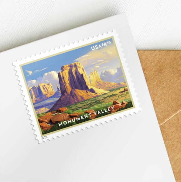 Monument Valley Priority Mail stamp