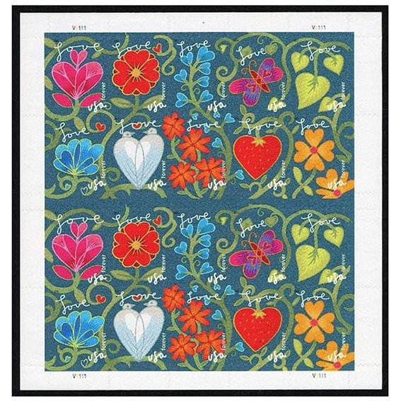 Garden of Love stamps in bulk