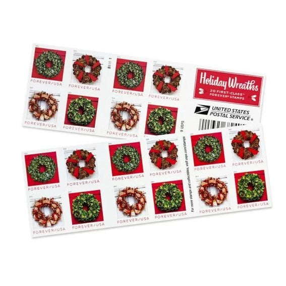 Holiday Wreaths Stamps – 2019 USPS Forever Stamps