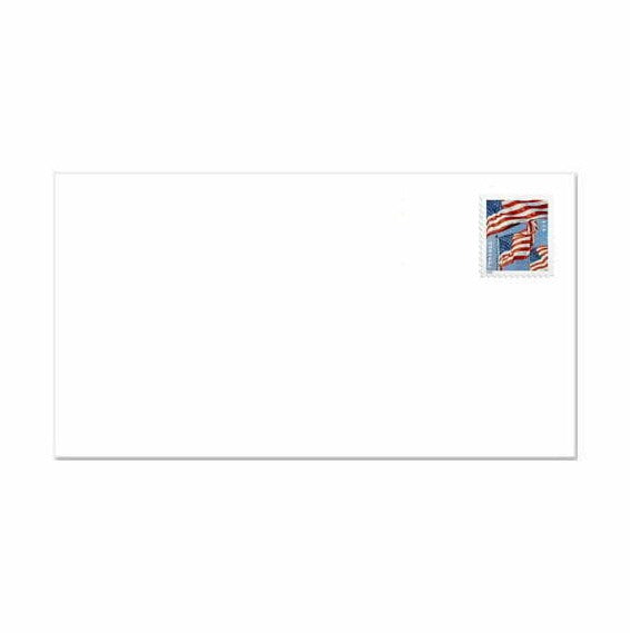 U.S. Flag Forever #6 3/4 Regular Stamped Envelopes