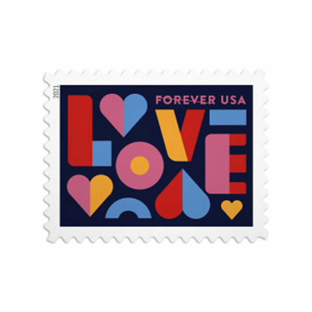 USPS Love Forever Stamps, 100 stamps