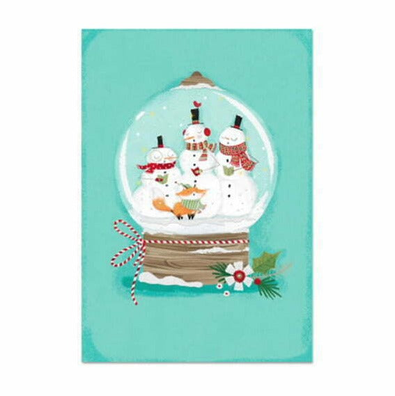 Snowmen in Snowglobe Card