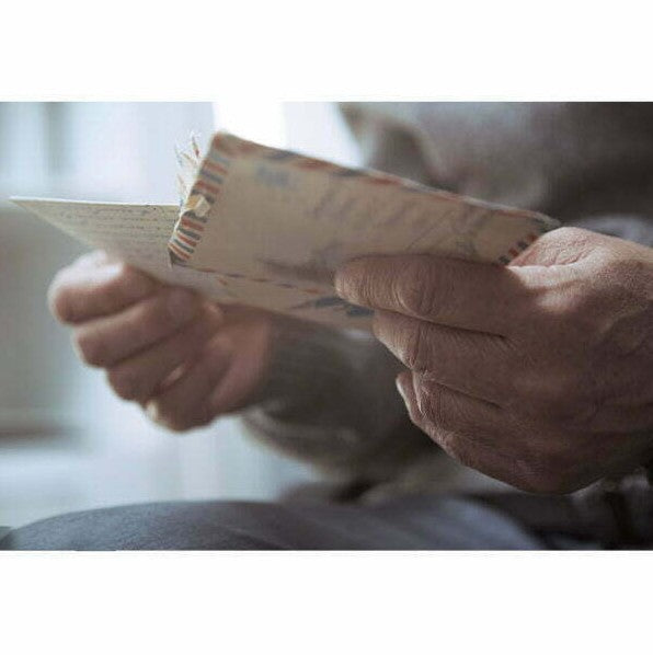 Forever stamps on a letter