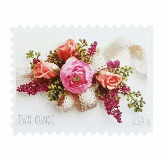 Garden Corsage Two-Ounce Stamps – 2020 USPS wedding stamps