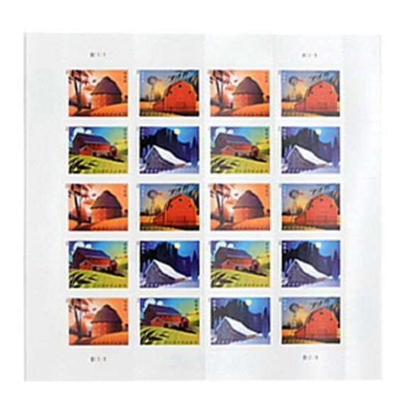 Barns Postcard Stamps(Postcard Stamp)