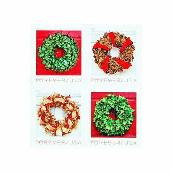 Holiday Wreaths Stamps