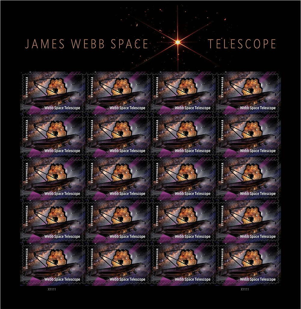 2022 James Webb Space Telescope Forever stamp