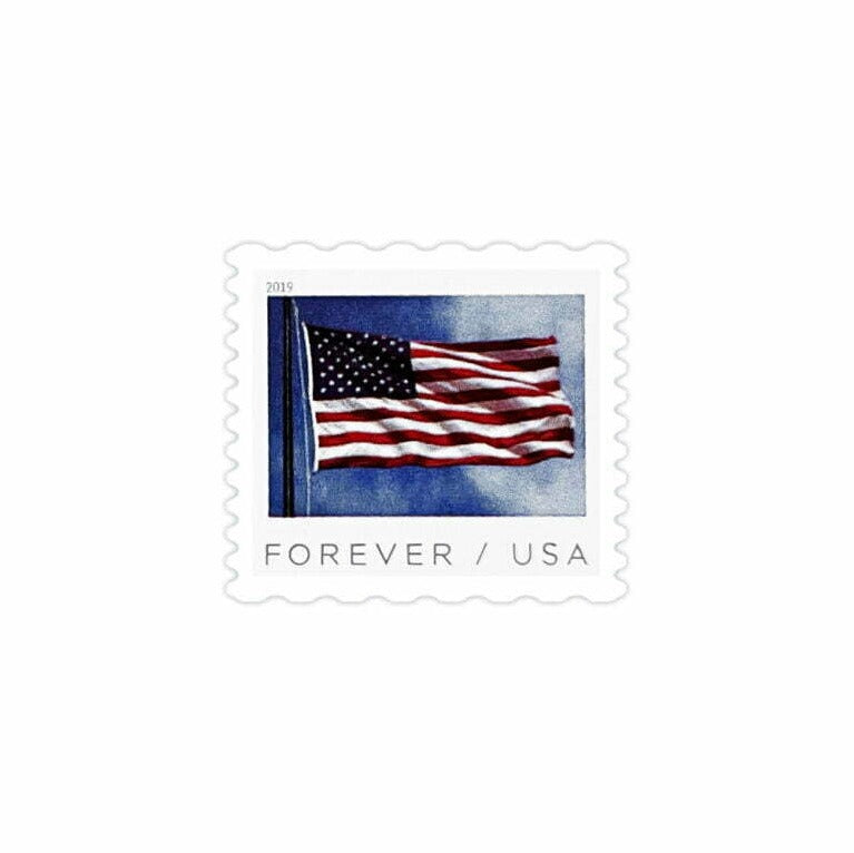 American flag stamp