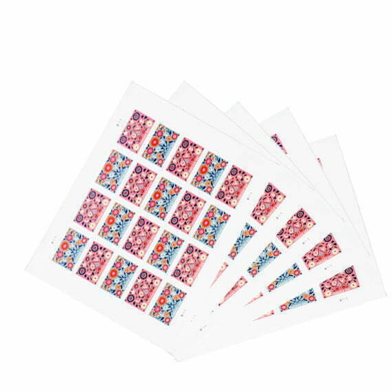 Love stamps, sheet