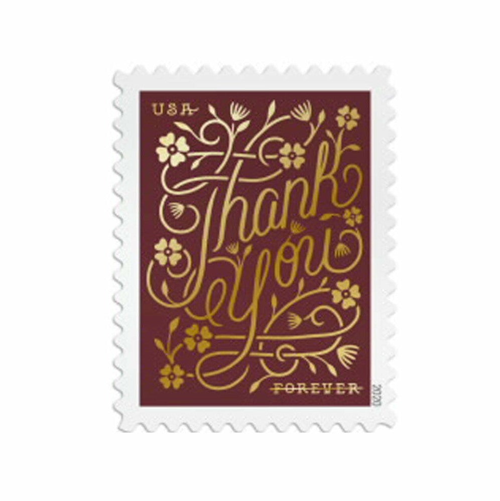 Thank You Stamps(100 Stamps)