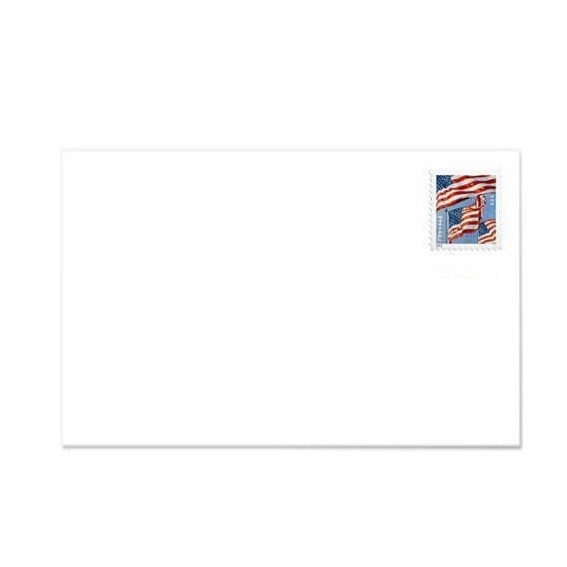 U.S. Flag Forever #10 Regular Stamped Envelopes